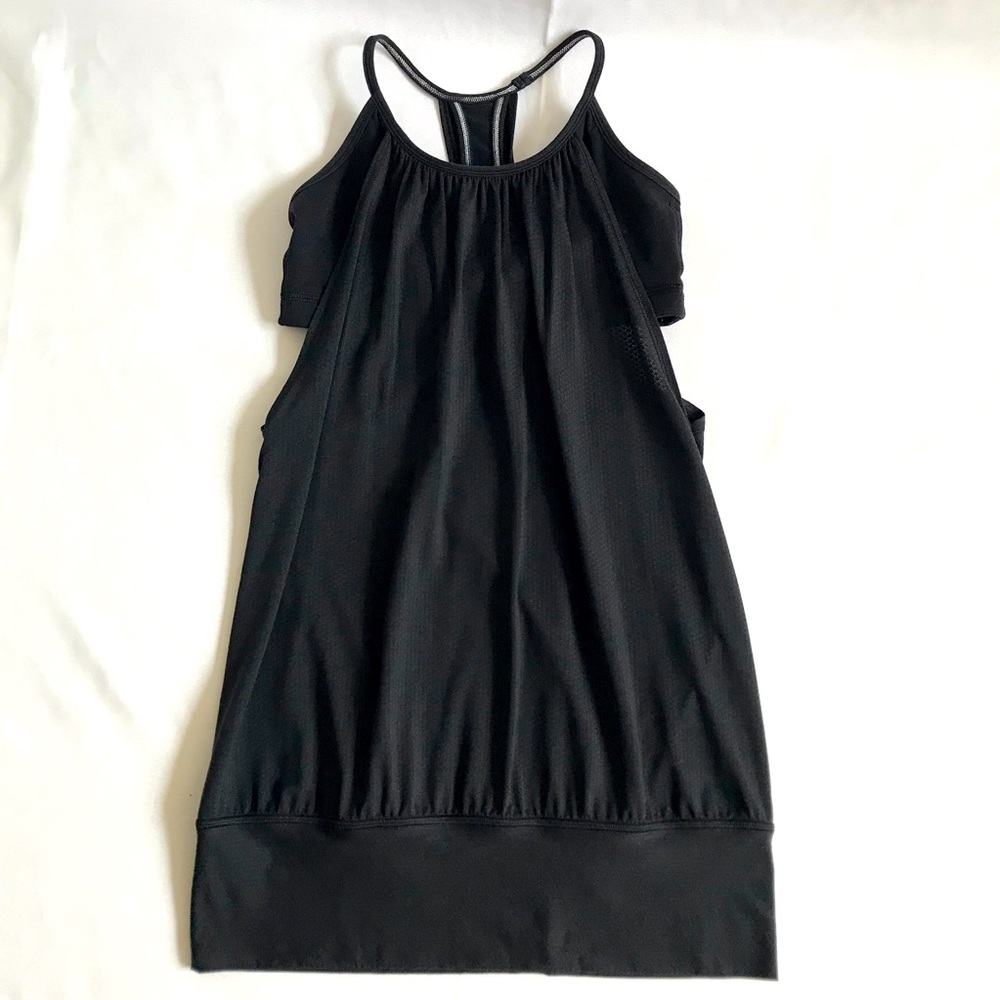 Lululemon Black No Limits Tank Top with built in bra (no pads included) …